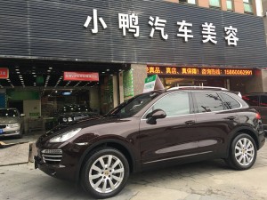 【莆田漆面透明保護(hù)膜】-保時(shí)捷卡宴貼uppf隱形車衣(莆田小鴨汽車美容施工案例）