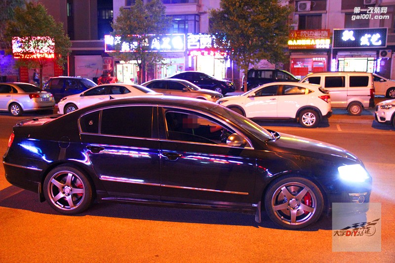 大宇車迷站 邁騰B6 改裝升級AP9040剎車和后輪加大盤