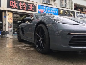保時(shí)捷 ，換 全新 HRE  20寸 完工！