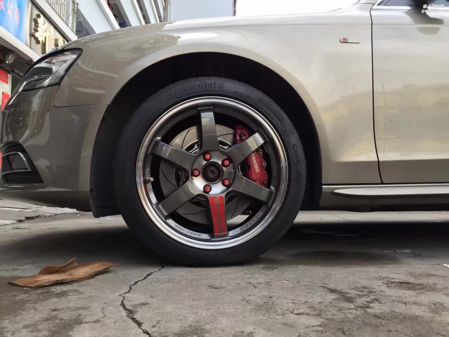 奧迪，換 RAYS  TE37 完工！