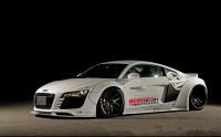 奧迪R8改裝正品LB  PERFORMANCE寬體大包圍碳纖維前后唇尾翼小包圍