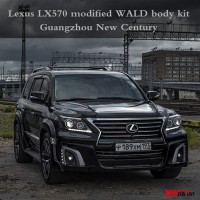 老款雷克薩斯LX570改裝WALD寬體大包圍 凌志570前杠后杠排氣輪轂