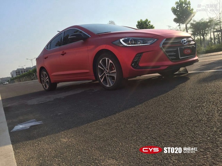 北京現(xiàn)代領(lǐng)動 CYS綢緞冰紅 ST020 汽車改色貼膜