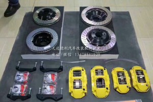 寶馬上裝brembo，gt前6后4剎車套件 ，完美的安裝