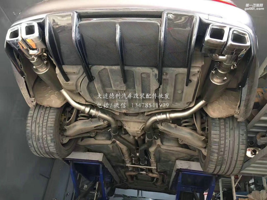 奔馳 CLS320 C218 升級(jí)RES中尾段閥門排氣