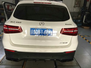 奔馳GLC升級RES中尾段閥門排氣+AMG款尾嘴尾唇套裝