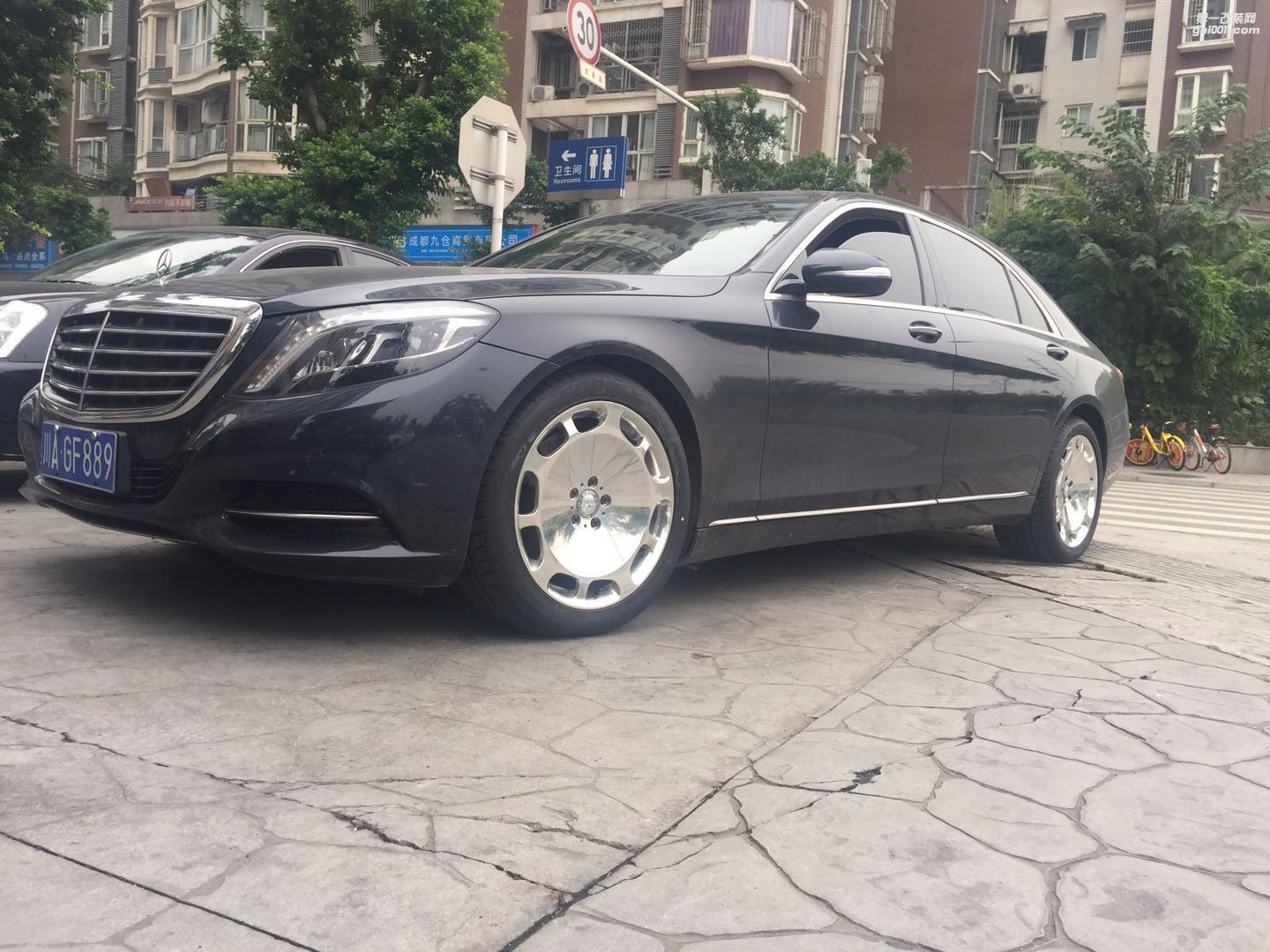 Mercedes 奔馳S320 S350 S400 S500升級邁巴赫輪轂改裝輪轂輪胎