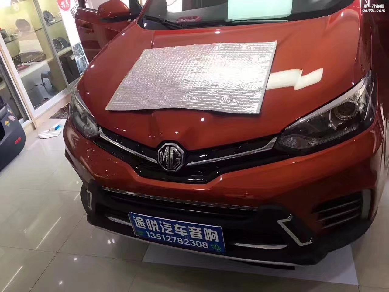 南寧MG名爵GS音響改裝+勁浪黃盤喇叭+賽倫科特隔音改裝