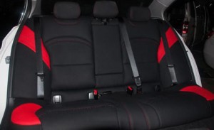 寶馬3系內(nèi)飾改裝，深圳寶馬3系改裝真皮內(nèi)飾紅黑色