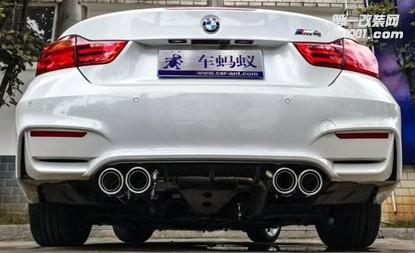 視覺沖擊霸氣外露！敞篷寶馬4系改裝m4包圍+四出排氣