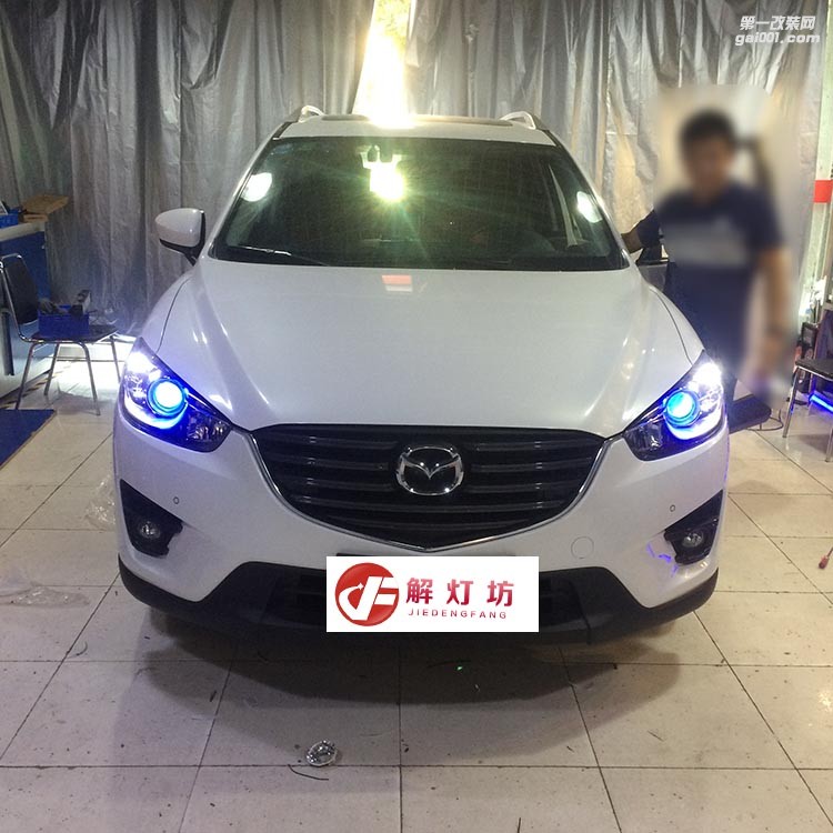 北京海拉5改燈店【解燈坊】馬自達CX5升級海拉5阿帕7套裝