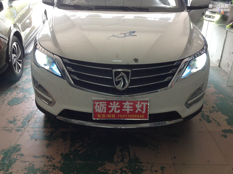 廣州汽車改燈 寶駿560大燈升級海拉5雙光透鏡飛利浦套餐-案例分享