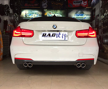 成都銳行-寶馬320 B48改裝四出排氣尾喉套件