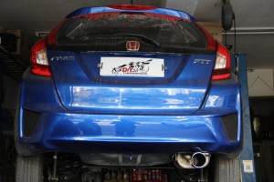 大宇車迷站 飛度GK5升級(jí)RES全段閥門排氣系統(tǒng)