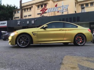 寶馬 M4 換 全新 BBS RID 20寸 ，完工！