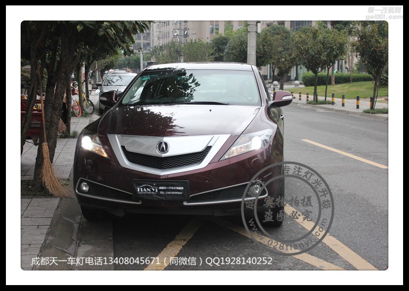 成都謳歌ZDX改燈車燈改裝升級(jí)海拉透鏡成都謳歌車燈改裝