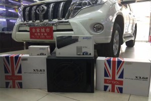 石家莊汽車音響改裝豐田霸道升級英國巴洛克套裝喇叭