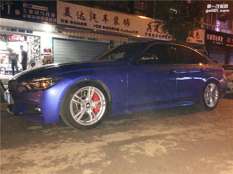 成都銳行寶馬330改裝KW V3避震器前AP9040六活塞后9200四活塞剎車