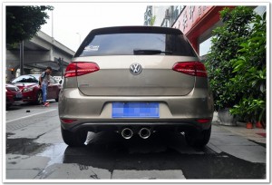 七代高爾夫高7 1.4T改裝雷鳥(niǎo)R400款中出中尾段排氣管