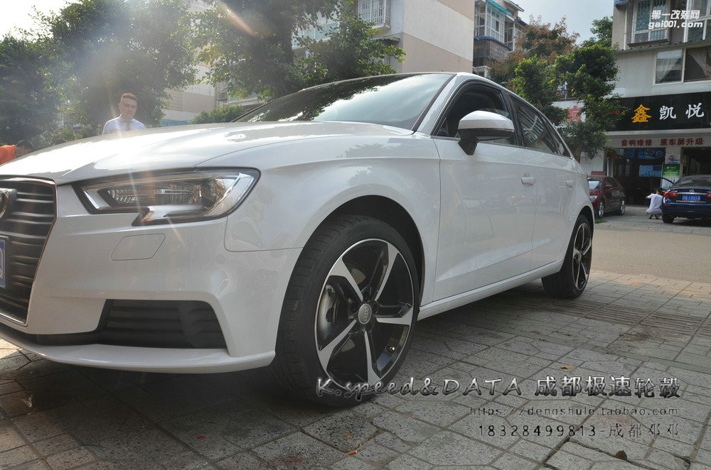 汽車輪轂 奧迪A3 升級(jí)18寸刀鋒RS鍛造輪轂案例