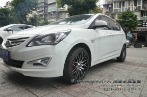 汽車輪轂 現(xiàn)代瑞奕 升級(jí)16寸極速輪轂改裝案例