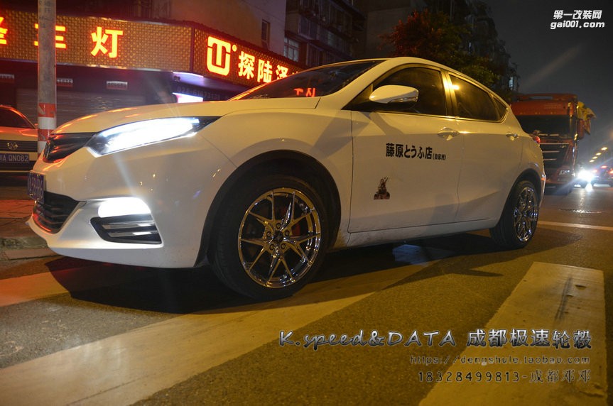 汽車(chē)輪轂 成都極速長(zhǎng)安逸動(dòng)升級(jí)17寸 電鍍輪轂裝車(chē)案例