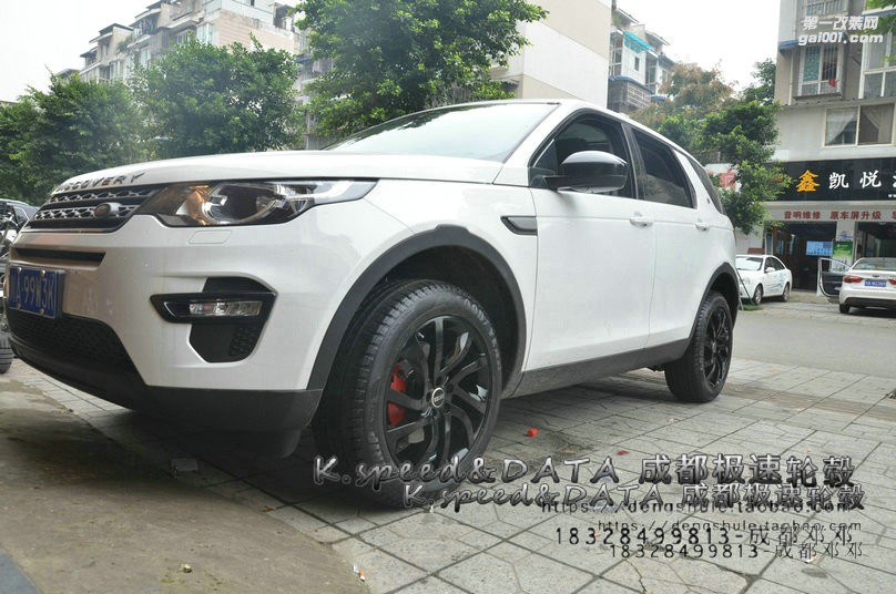 汽車輪轂 路虎發(fā)現(xiàn)原裝款式19寸輪轂 裝車案例