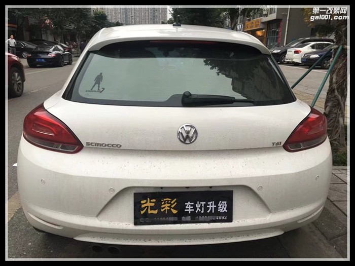 大眾尚酷原車改裝海拉五雙光透鏡氙氣燈LED大燈成都光彩車燈