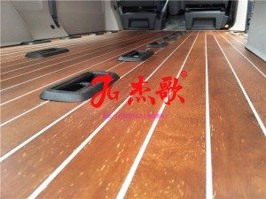 陜西西安汽車改裝/商務(wù)車內(nèi)飾改裝/大眾凱路威改裝游艇實木地板/金屬銀色壓條