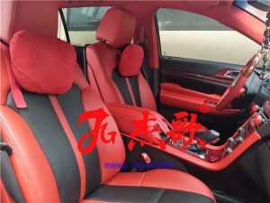 汽車內飾改裝/汽車內飾翻新/內飾改色---杰歌改裝之林肯MKT內飾改裝（黑紅配）