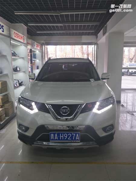 西寧汽車大燈改裝尼桑奇駿汽車燈光升級|精藝精車燈改裝案例