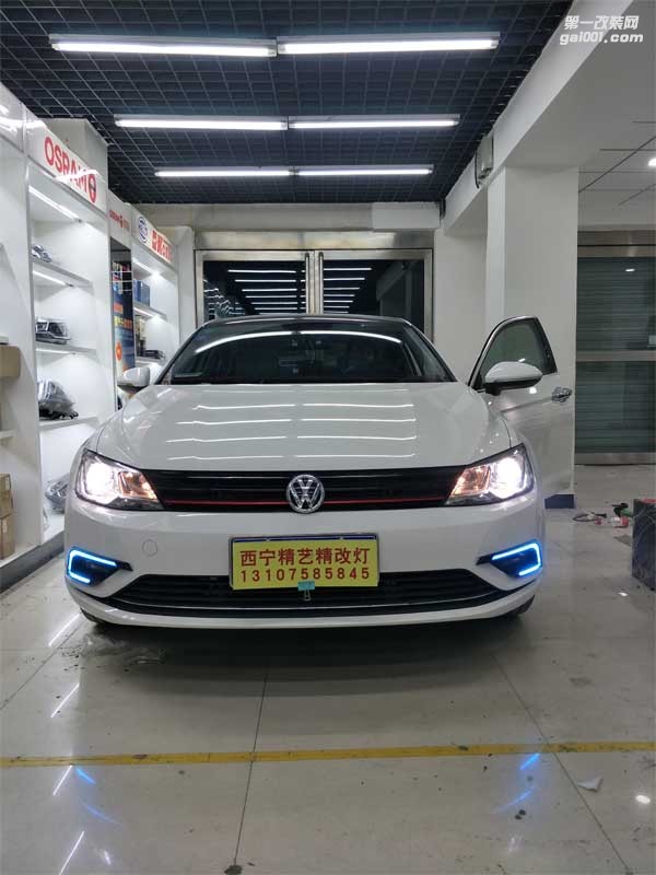 西寧汽車大燈改裝，大眾凌渡改裝車燈+海拉5透鏡