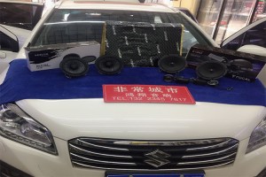 鈴木鋒馭升級法國勁浪汽車音響及全車山水隔音簡單不簡約石家莊鴻翔