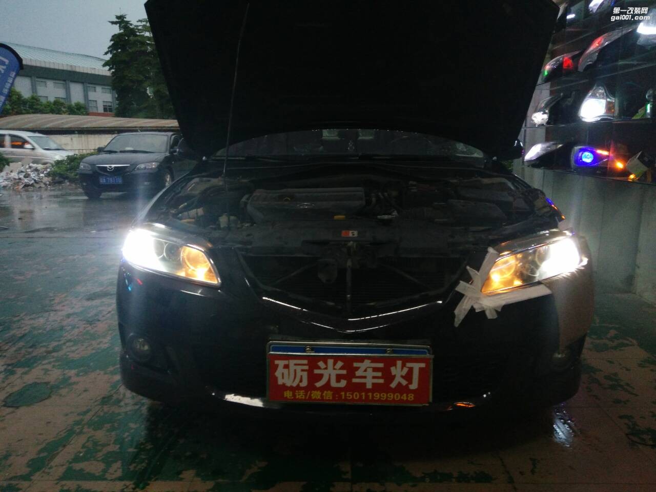 廣州車燈改裝 馬自達6大燈改海拉5雙光透鏡飛利浦4200K套裝