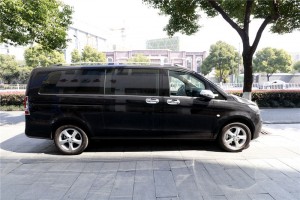 奔馳新威霆紅色航空座椅/木地板/九宮格頂燈/實木腳墊