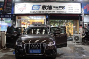 武漢奧迪Q5德國(guó)伊頓POW三分頻 斯派朗DSP處理器 車改坊歌德店