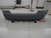 老款寶馬3系碳纖維后唇 BMW E90改裝M Tech后杠雙邊單出排氣擾流