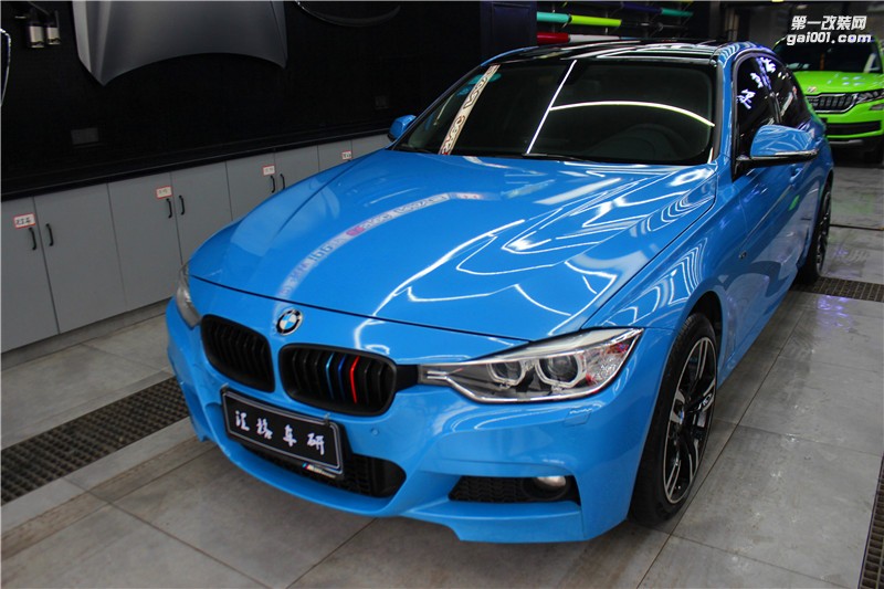 長(zhǎng)沙匯格車研 寶馬3系施工CYS新品阿布扎比藍(lán)