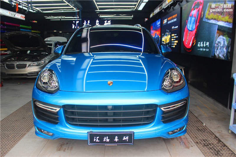 長(zhǎng)沙卡宴GTS全車施工艾利小珠光