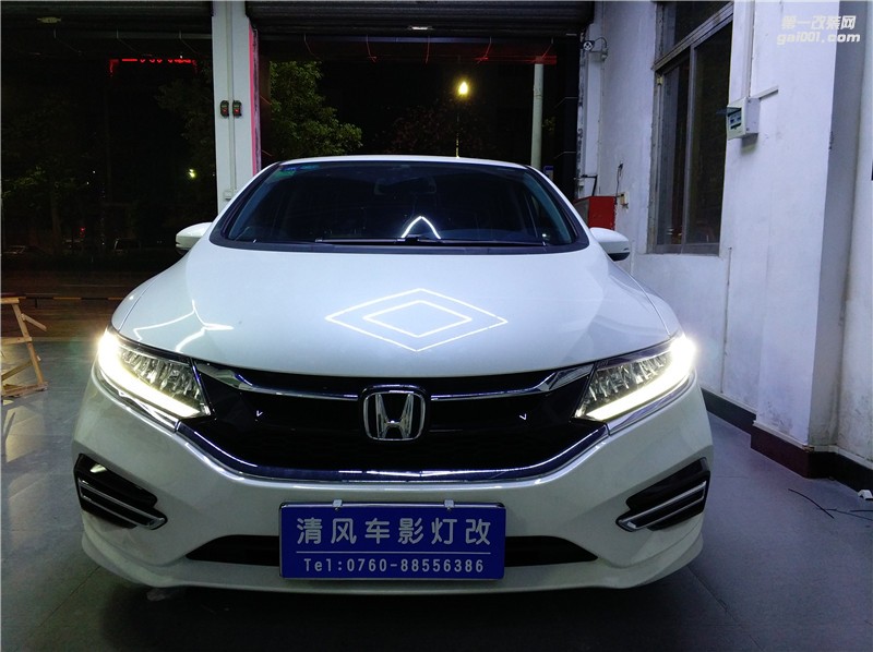 本田杰德車燈改裝 升級原廠高配LED大燈 讓夜晚行車更安全！——清風車影燈改（中山店）