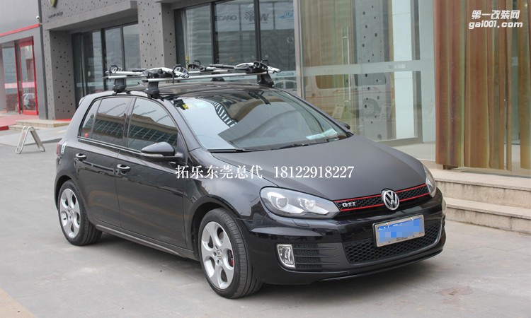 大眾高爾夫GTI拓樂754及591單車架安裝實(shí)拍圖