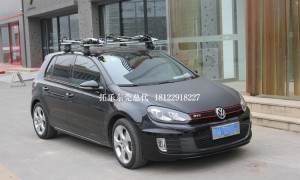 大眾高爾夫GTI拓樂754及591單車架安裝實(shí)拍圖