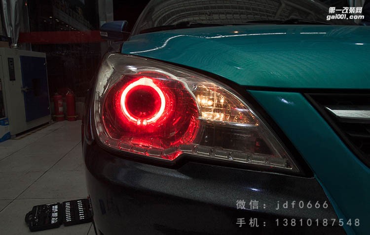北京解燈坊菱悅v3改Q5拆車件案例