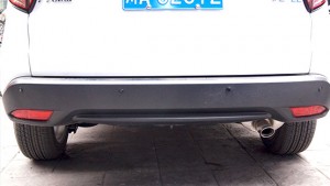 本田繽智改裝倒車?yán)走_(dá)—成都威威車改