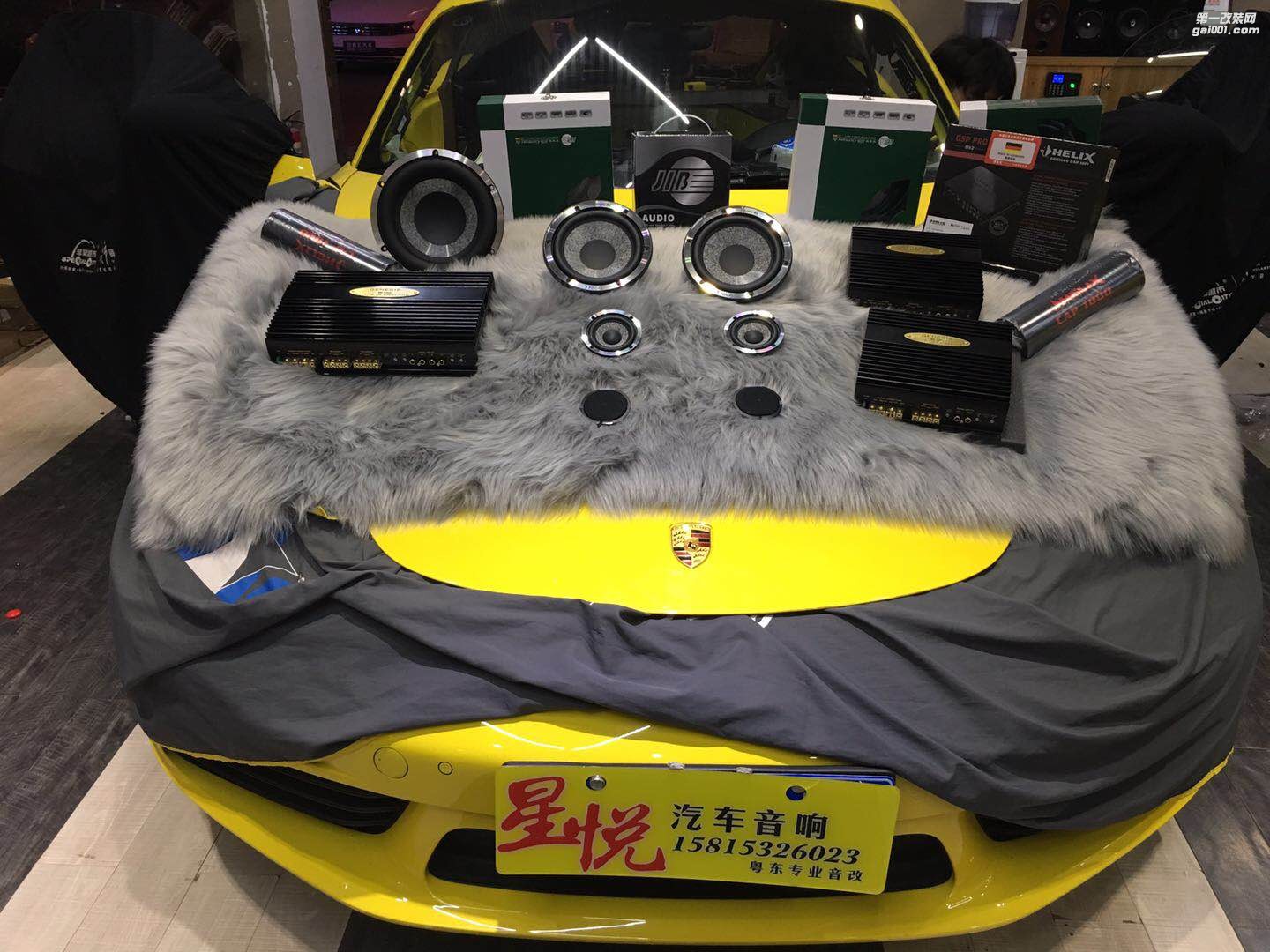 汕頭市星悅汽車音響改裝保時捷718也要改音響？這才是真正的汽車發(fā)燒友！勁浪N07搭配創(chuàng)世紀帶來不一樣感受