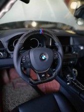 汽車改裝方向盤升級碳纖維多功能方向盤