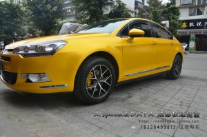 成都雪鐵龍C5 改裝18寸極速輪轂 裝車完成