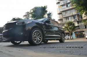 成都極速 英菲尼迪QX60定制21寸鍛造輪轂裝車 年底促銷