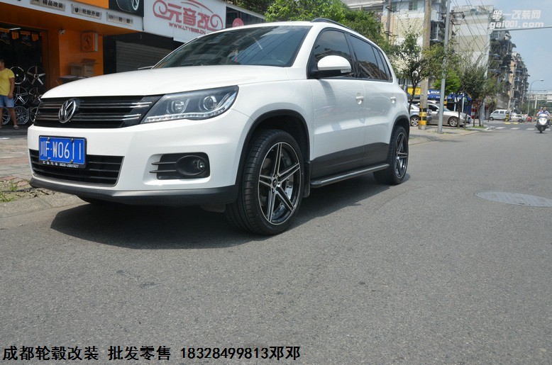 成都極速輪轂 大眾途觀升級19寸DATA輪轂 裝車案例
