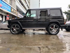 奔馳，換 22寸 美國(guó)  HRE  完工！